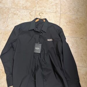 Von Dutch Black Casual Button Down Shirt